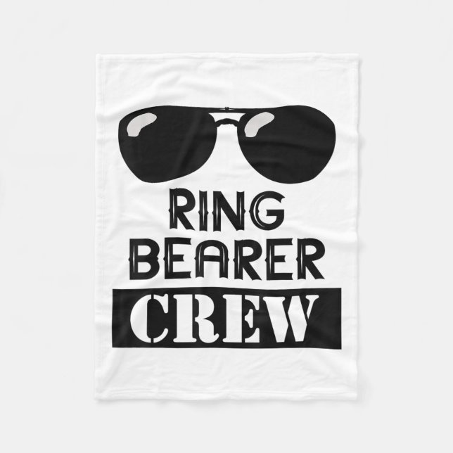 Cobertor De Velo Ring Bearer Crew Ring Wedding Party Sungl Security (Frente)