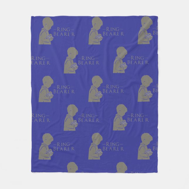 Cobertor De Velo Ring Bearer Keepsaname (Frente)