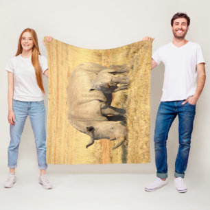 Cobertor De Velo Rinoceronte-branco na áfrica