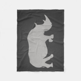 Cobertor De Velo Rinoceronte do giz