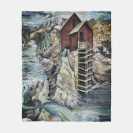 Cobertor De Velo Rio Colorado Rocky Mountain River Crystal Mill