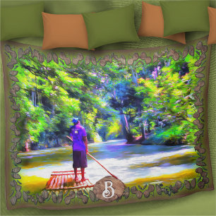 Cobertor De Velo Rio Jamaican Raft Ride J001