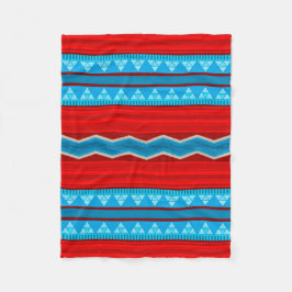 Cobertor De Velo Rio Sudoeste Canyon Red e Turquoise