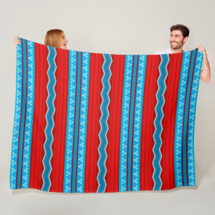 Cobertor De Velo Rio Sudoeste Canyon Vermelho e Turquesa Grande