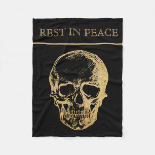 Cobertor De Velo RIP   Crânio  