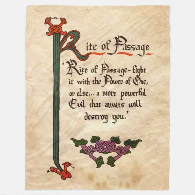 Cobertor De Velo Rite De Passagem (Frente)