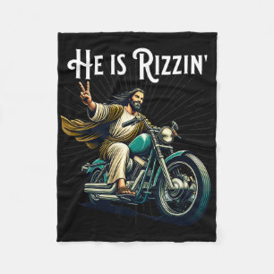 Cobertor De Velo Rizzen Engraçado Rizz Ele Está Rizzin Jesus Montan
