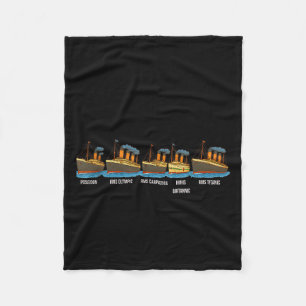 Cobertor De Velo Rms Titanic Britannic Poseidon Carpathia Familiar 