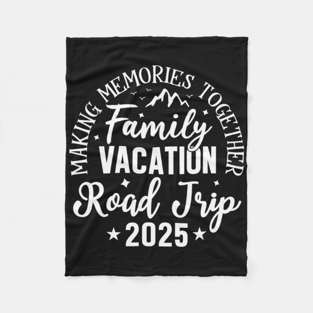 Cobertor De Velo Road Trip 2025 Family Vacation Memories Mat (Memór (Frente)