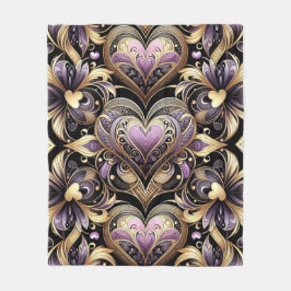 Cobertor De Velo Rochedos violetas e Dourados