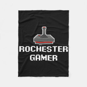 Cobertor De Velo Rochester Gamer Cidade 8-bit