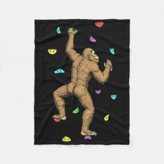 Cobertor De Velo Rock Climber Indoor Wall Climbing Bigfoot Funny Cl