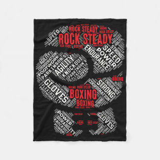 Cobertor De Velo Rock Steady Boxing Glove Parkinsons
