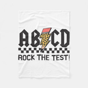Cobertor De Velo Rock The Test Abcd Testing Day Professors Meninas