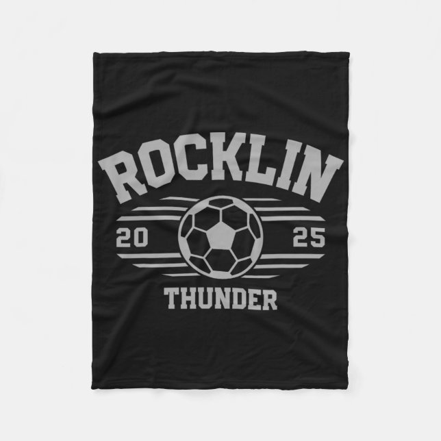 Cobertor De Velo Rocklin Thunder Futebol Byll 2025 EM  (Frente)