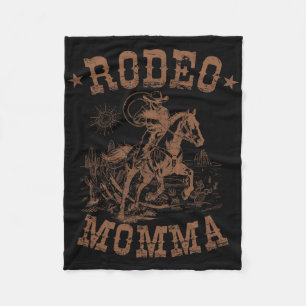 Cobertor De Velo Rodeo Momma Western Cowboy Familiar Correspondente