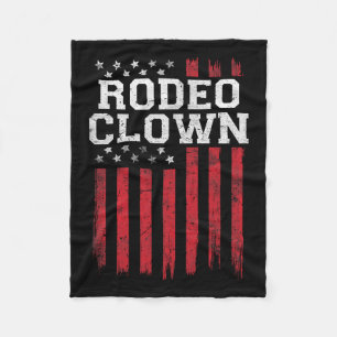 Cobertor De Velo Rodeo Palhaço Orgulhoso Bandeira Americana Usa Pat
