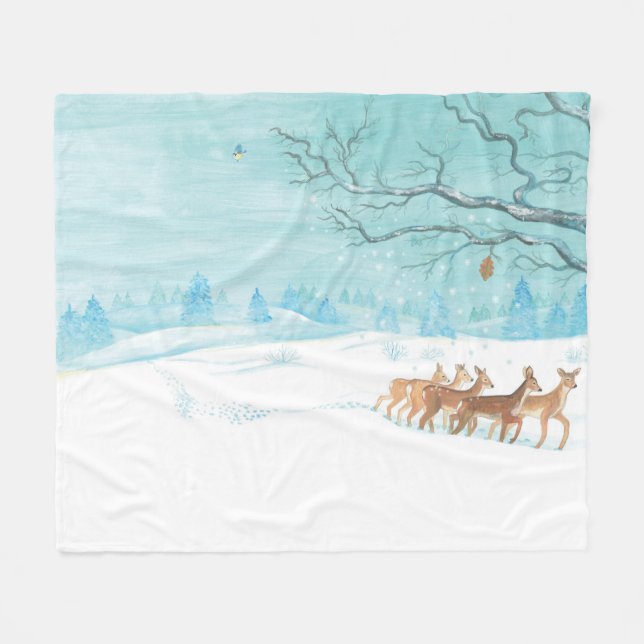 Cobertor De Velo Roe veer inverno (Frente (Horizontal))