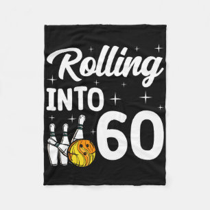 Cobertor De Velo Rolando para 60 Boliches 60º aniversário