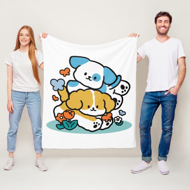 Cobertor De Velo Rolando Para Maio Como Pups Felizes - Cachorro Pri (In Situ)