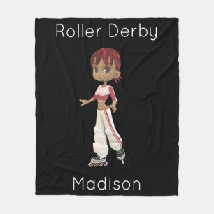Cobertor De Velo Roller Derby Personalizado Fleece Blanket