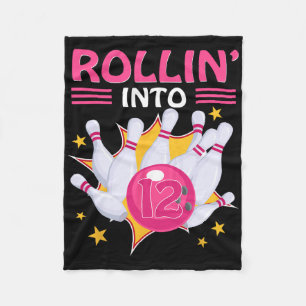 Cobertor De Velo Rollin' Para 12 Birthda Boliche 12