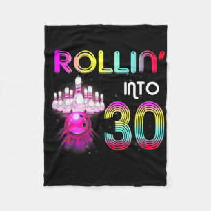 Cobertor De Velo Rollin para 30 30 de Festa de aniversário Birthda