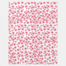 Cobertor De Velo Romantic pink Cherry blosson