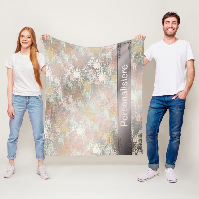 Cobertor De Velo Romântico, ouro, Teal, Aquarela, Quic, Floral (In Situ)