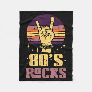 Cobertor De Velo Roqueiro do Rock dos Anos 80 Mão Música de Metal P