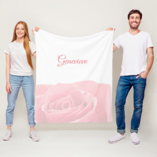 Cobertor De Velo Rosa bonito do rosa personalizado com cobertura