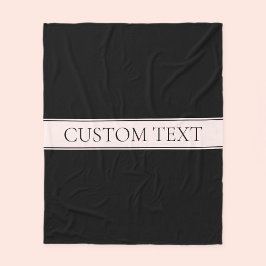 Cobertor De Velo Rosa claro Blush Stripe e Texto Editável Elegante