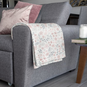 Cobertor De Velo Rosa claro Romântica Pequena Padrão Floral Femin