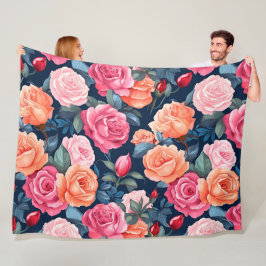 Cobertor De Velo Rosa cor-de-rosa-vermelho Design de padrão laranja