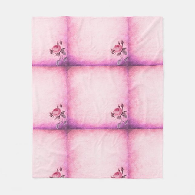 Cobertor De Velo Rosa dia de os namorados (Frente)