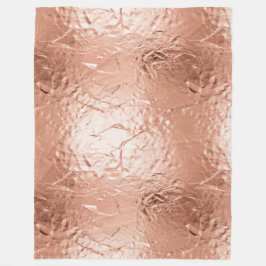 Cobertor De Velo Rosa Dourado Glam