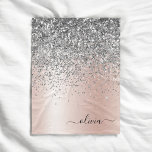 Cobertor De Velo Rosa Dourado - Monograma brilhante cor-de-rosa<br><div class="desc">Rosa Dourado - Folha rosa e folha fina de prata com brilho metálico com brilho escovado monograma de metal e folheto inicial. Isto faz o doce e perfeito aniversário de 16 anos, casamento, chá de panela, aniversário, chá de fraldas ou festa de solteira presente para alguém que ama luxo de...</div>