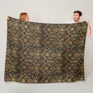 Cobertor De Velo Rosa e Lírio Vintage William Morris