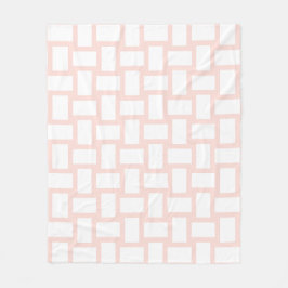 Cobertor De Velo Rosa Pastel Suave e Design Tecido Branco