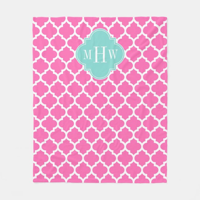 Cobertor De Velo Rosa Quente2 Wt marroquino #5 Turquoise 3 Init Mon (Frente)