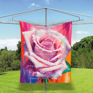 Cobertor De Velo Rosa rosa-fria-negrito em Artsy Boêmia Bloompoeira