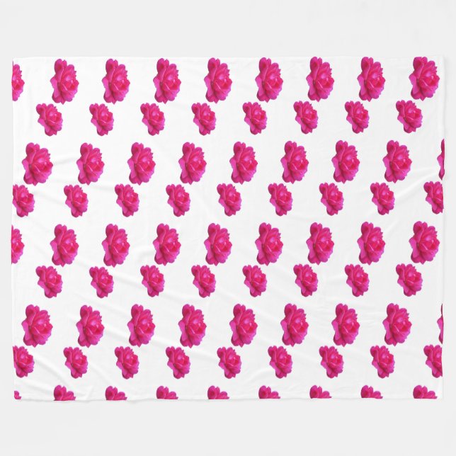 Cobertor De Velo rosa rosa rosa Fleece Blanket (Frente (Horizontal))
