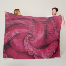 Cobertor De Velo Rosa vermelha fechada