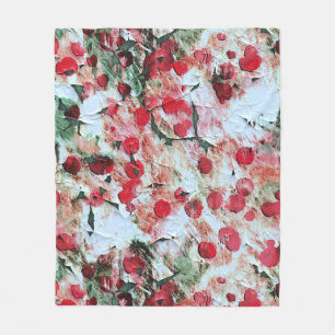 Cobertor De Velo Rosa Vermelho Grunge de bolinhas Sujo Decrepitude