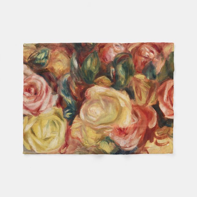 Cobertor De Velo Rosas (1912) apresentada por Pierre-Auguste Renoir (Frente (Horizontal))
