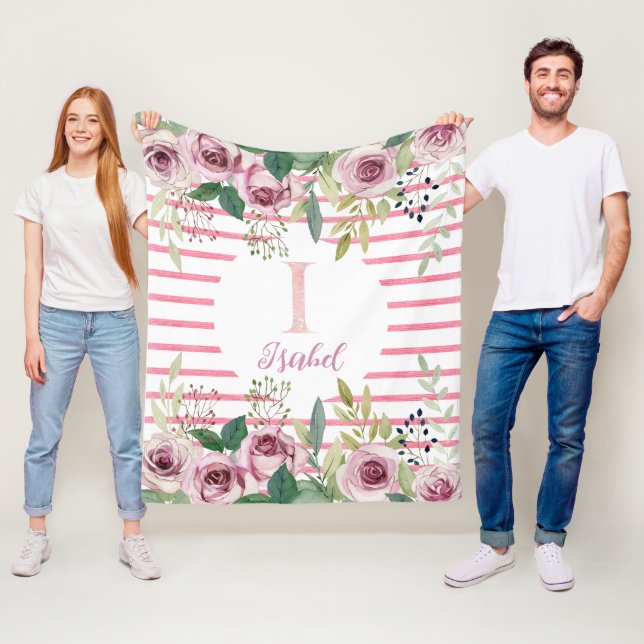 Cobertor De Velo Rosas de Aquarela (In Situ)