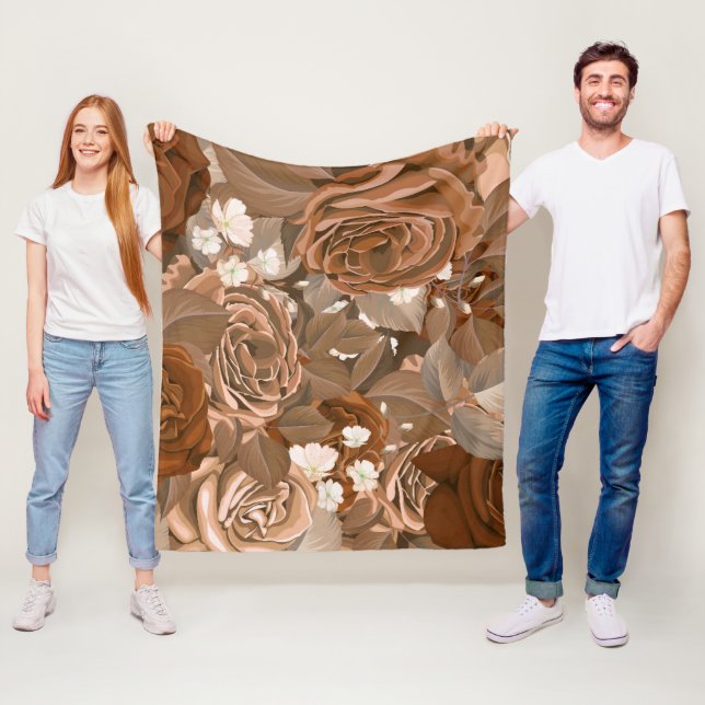 Cobertor De Velo Rosas de aquarela 37 (In Situ)