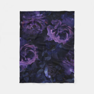 Cobertor De Velo Rosas de Moody Roxo