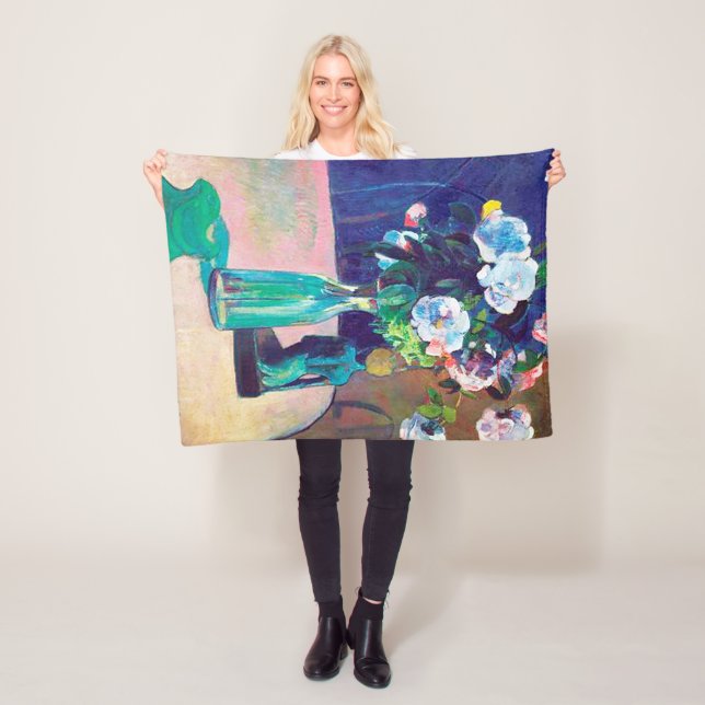 Cobertor De Velo Rosas e Estatueta, Gauguin (In Situ)