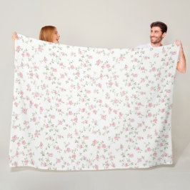Cobertor De Velo Rosas Rosa Vintage Românticas Floral Soft Farmhous